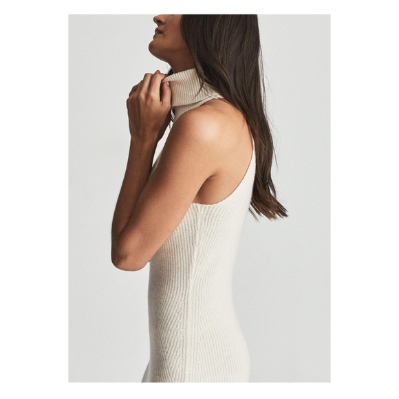 New (without t! REISS London Clemmy Sleveless Wool & Cashmere Midi Sweater Dress - Picture 4 of 11